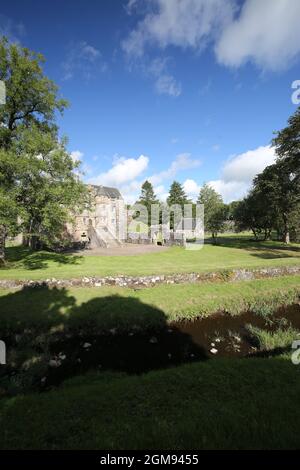 Rovallan Castle, Ayrshire, Écosse, Royaume-Uni 16 sept 2021 Banque D'Images