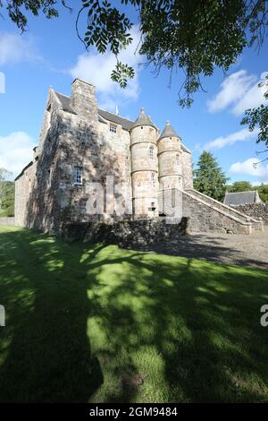 Rovallan Castle, Ayrshire, Écosse, Royaume-Uni 16 sept 2021 Banque D'Images