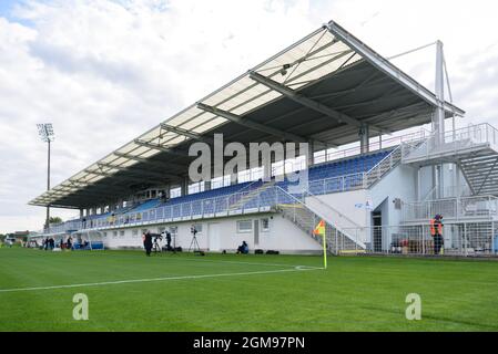 Senec, Slovaquie. 17 septembre 2021. Stade avant le match de qualification de la coupe du monde des femmes entre la Slovaquie et la Suède au NTC Senec, Slovaquie. Crédit: SPP Sport presse photo. /Alamy Live News Banque D'Images