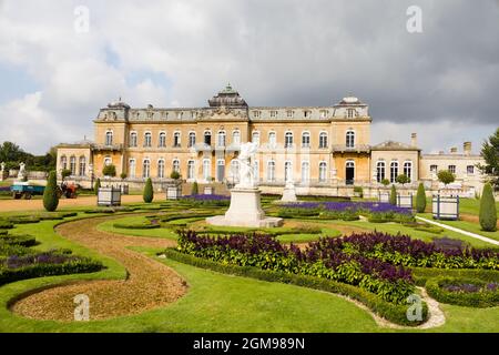 Maison et jardins Wrest Park du XIVe siècle. Silsoe, Bedfordshire, Angleterre. Banque D'Images