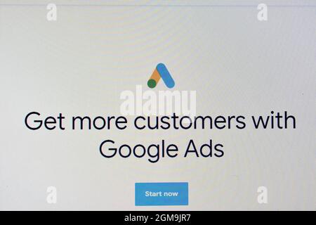 Delhi, Inde- 29 janvier 2019 : gros plan image de Google ADS , obtenir plus de courtmers avec google ADS Banque D'Images