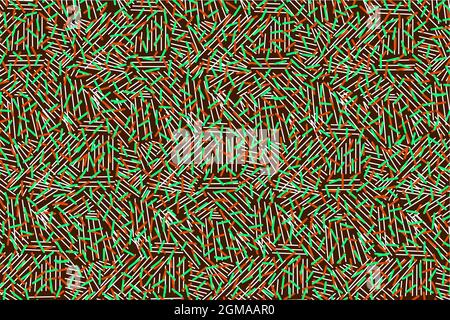 Fond textile coloré de motif africain, tissu imprimé, ornement ethnique fait main, motifs tribaux rayés. Texture afro vectorielle, robe de pareo, Illustration de Vecteur