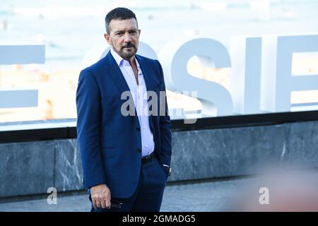 Saint-Sébastien, Espagne. 17 septembre 2021. Antonio Banderas au 69e Festival International du film de San Sebastian. Credit: Julen Pascual Gonzalez/Alay Live News Banque D'Images