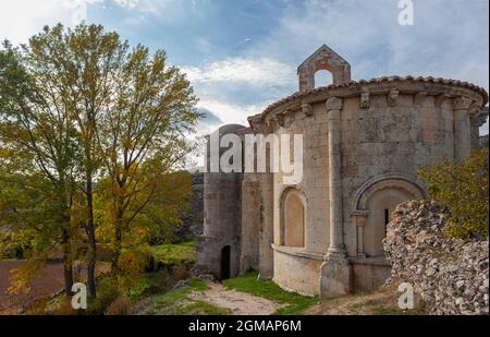 Santa Cecilia de Vallespinoso, Aguilar de Campoo. Palencia, Castilla y Leon. Espagne Banque D'Images