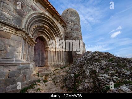 Santa Cecilia de Vallespinoso, Aguilar de Campoo. Palencia, Castilla y Leon. Espagne Banque D'Images