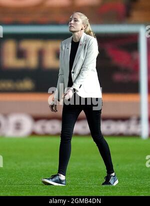 L'entraîneur-chef du pays de Galles Gemma Grainger lors du match de qualification de l'UEFA au Parc-y-Scarlets, Llanelli. Date de la photo : vendredi 17 septembre 2021. Voir PA Story SOCCER Wales Women. Le crédit photo devrait se lire comme suit : Nick Potts/PA Wire. RESTRICTIONS : l'utilisation est soumise à des restrictions. Utilisation éditoriale uniquement, aucune utilisation commerciale sans le consentement préalable du détenteur des droits. Banque D'Images