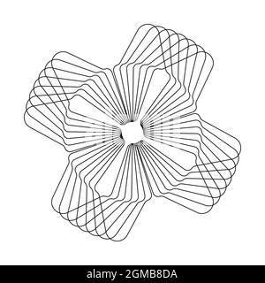 Formes abstraites motifs spirographes pour les dessins. le motif spirographe peut être utilisé comme filigranes, posters, cartes d'invitation et œuvres d'art créatives Illustration de Vecteur