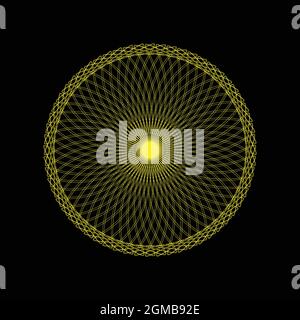 Formes abstraites motifs spirographes pour les dessins. le motif spirographe peut être utilisé comme filigranes, posters, cartes d'invitation et œuvres d'art créatives Illustration de Vecteur