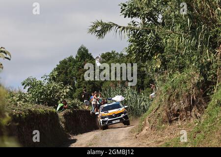 Ponta Delgada, Portugal. 16 septembre 2021. 29 au cours de la FIA ERC Açores 2021 Rallye, 5e tour du Championnat européen de rallye 2021 de la FIA, du 16 au 18 septembre 2021 à Ponta Delgada, Portugal - photo Jorge Cunha / DPPI crédit: DPPI Media/Alay Live News Banque D'Images