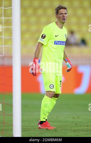 Monaco. 16 septembre 2021. Jorg Siebenhandl de SK Sturm Graz lors du match de l'UEFA Europa League au Stade Louis II, Monaco. Crédit photo à lire: Jonathan Moscrop / Sportimage crédit: Sportimage / Alay Live News Banque D'Images