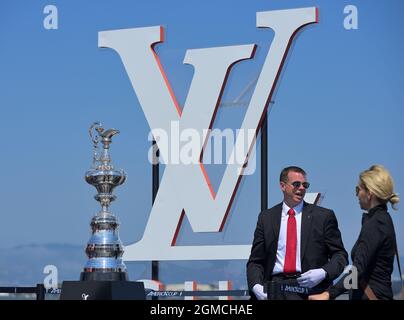 La région de la baie accueille la célèbre LV America's Cup, San Francisco CA Banque D'Images