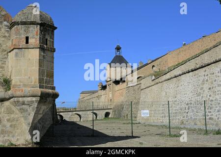 Mont-Louis un site classé au patrimoine mondial de l'UNESCO situé dans le département des Pyrénées-Orientales dans la région occitanie, en France Banque D'Images