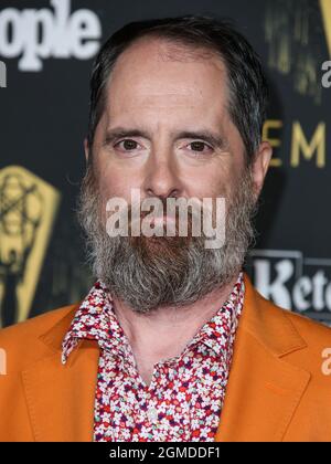 North Hollywood, États-Unis. 17 septembre 2021. NORTH HOLLYWOOD, LOS ANGELES, CALIFORNIE, États-Unis - SEPTEMBRE 17 : l'acteur Brendan Hunt arrive à la réception de l'académie de télévision pour honorer les 73e nominés Emmy Award qui se sont tenus à l'Académie des arts et des sciences de la télévision le 17 septembre 2021 à North Hollywood, Los Angeles, Californie, États-Unis. (Photo de Xavier Collin/image Press Agency) Credit: Image Press Agency/Alay Live News Banque D'Images