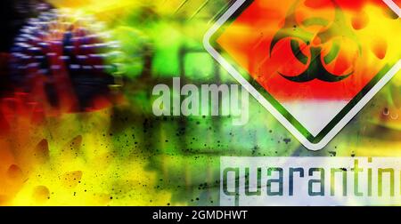 Le médicament médical en ampoules dans le laboratoire teste les médicaments pour le traitement de la pneumonie virale. Test sanguin du coronovirus chez les patients infectés. Monde p Banque D'Images