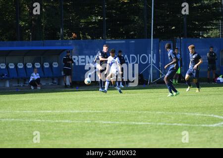 KSC B-Junioren Bundesliga U17 gegen 1860 München Karlsruhe Wildpark 18. Septembre 2021 Ligue des jeunes Banque D'Images