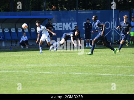 KSC B-Junioren Bundesliga U17 gegen 1860 München Karlsruhe Wildpark 18. Septembre 2021 Ligue des jeunes Banque D'Images