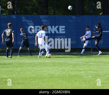 KSC B-Junioren Bundesliga U17 gegen 1860 München Karlsruhe Wildpark 18. Septembre 2021 Ligue des jeunes Banque D'Images