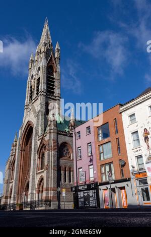 DUBLIN, IRLANDE - 21 mars 2021 : une vue fascinante d'une église historique John's Lane à Dublin, Irlande Banque D'Images