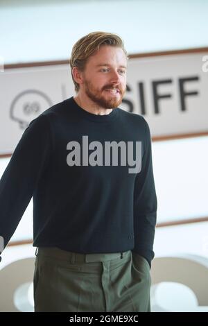 San Sebastianl, Espagne. 18 septembre 2021. Jack Lowden a assisté à 'Benedoction' Photocall pendant le 69e Festival International du film de San Sebastian au Palais Kursaal le 18 septembre 2021 à Donostia / San Sebastian, Espagne Credit: MPG / Alay Live News Banque D'Images