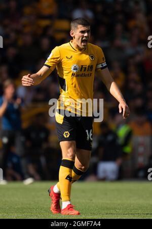 Wolverhampton, Royaume-Uni. 18 septembre 2021. Wolverhampton Conor Coady lors du match de la Premier League entre Wolverhampton Wanderers et Brentford à Molineux, Wolverhampton, Angleterre, le 18 septembre 2021. Photo par Andrew Aleksiejczuk/Prime Media Images. Crédit : Prime Media Images/Alamy Live News Banque D'Images