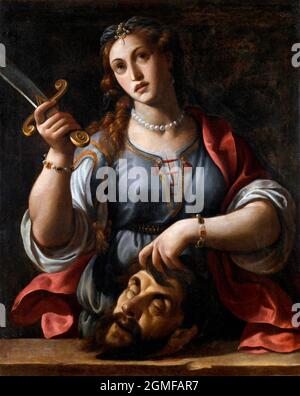 Judith et Holofernes par Alessandro Turchi (1578-1649), huile sur toile, 1605 Banque D'Images