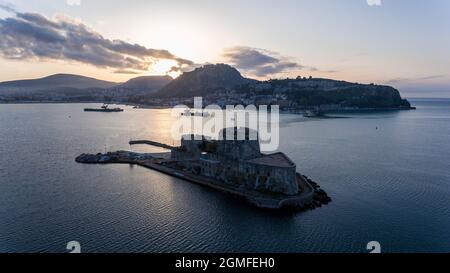 Château de Bourtzi à Nafplio Grèce Banque D'Images