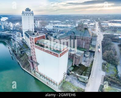 Vue aérienne de Krefeld, Allemagne Banque D'Images