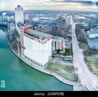 Vue aérienne de Krefeld, Allemagne Banque D'Images