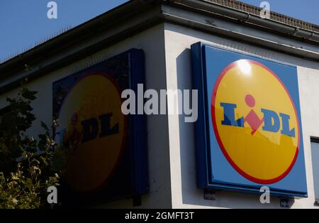 Logo Lidl Banque D'Images