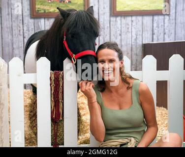 Oxford, Royaume-Uni, 18 septembre 2021, Francesca Cumania au Blenheim Palace International Horse Trials vous a été présenté par le Jockey Club qui s'est tenu dans le domaine du Blenheim Palace, dans le village de Woodstock près d'Oxford, au Royaume-Uni, entre le 16 et le 19 septembre 2021 crédit: Peter Nixon/Alamy Live News Banque D'Images