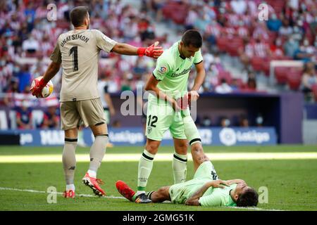 Dani Vivian du Athletic Club lors du match de la Liga entre l'Atlético de Madrid et le Athletic Club Bilbao au stade Wanda Metropolitano à Madrid, Espagne. Banque D'Images