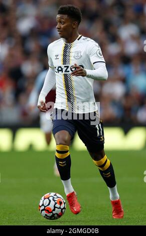 Birmingham, Angleterre, le 18 septembre 2021. Demarai Gray d'Everton pendant le match de la Premier League à Villa Park, Birmingham. Le crédit photo doit être lu : Darren Staples / Sportimage Banque D'Images