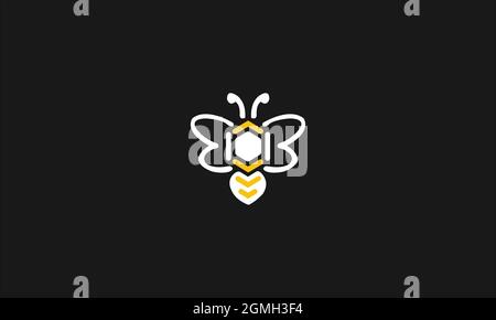 LOGO « HONEY BEE » POUR ILLUSTRATION Illustration de Vecteur