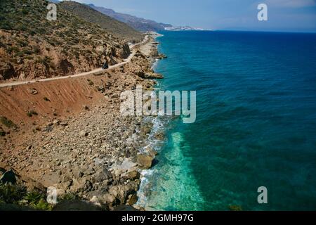 paysage de la mer et des montagnes de cabo de gata Banque D'Images