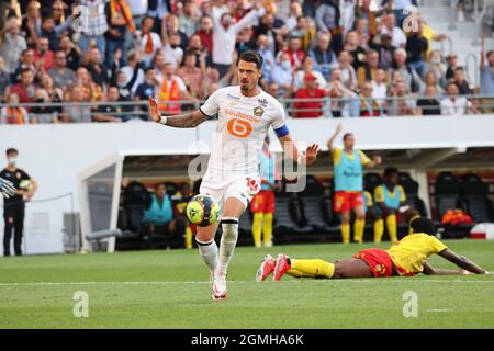 José FONTE 6 capitaine LOSC pendant le championnat français Ligue 1 match de football entre RC Lens et Lille OSC, LOSC, le 18 septembre 2021 au stade Bolaert-Delelis à Lens, France - photo Laurent Sanson / LS Medianord / DPPI Banque D'Images