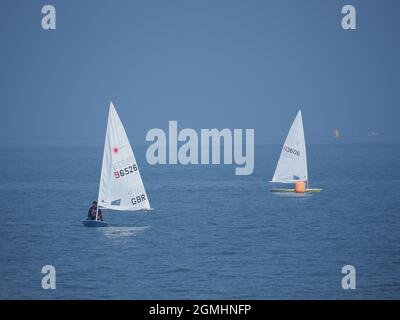 Sheerness, Kent, Royaume-Uni. 19 septembre 2021. Météo au Royaume-Uni : une journée ensoleillée à Sheerness, Kent. Crédit : James Bell/Alay Live News Banque D'Images