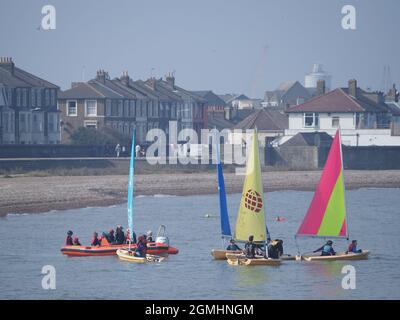 Sheerness, Kent, Royaume-Uni. 19 septembre 2021. Météo au Royaume-Uni : une journée ensoleillée à Sheerness, Kent. Crédit : James Bell/Alay Live News Banque D'Images