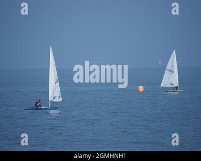 Sheerness, Kent, Royaume-Uni. 19 septembre 2021. Météo au Royaume-Uni : une journée ensoleillée à Sheerness, Kent. Crédit : James Bell/Alay Live News Banque D'Images