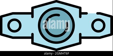 Icône de feu de brouillard de voiture. Contour brouillard voiture vecteur lumière icône couleur plat isolé Illustration de Vecteur