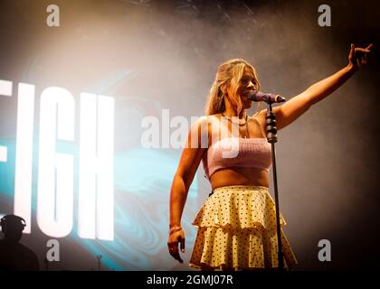 Kelli-Leigh, dans le Parc concerts, Garon Park, Southend, Essex © Clarissa Debenham / Alay Banque D'Images