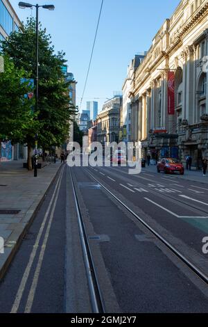 The Royal Exchange Theatre, Cross Street, Manchester, Royaume-Uni Banque D'Images