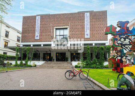 Oslo, Norvège. Septembre 2021. Vue extérieure de la galerie d'art Kunstnernes Husgalleria dans le centre-ville Banque D'Images