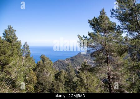 Randonnée autour du puig de galatzo, Majorque Banque D'Images