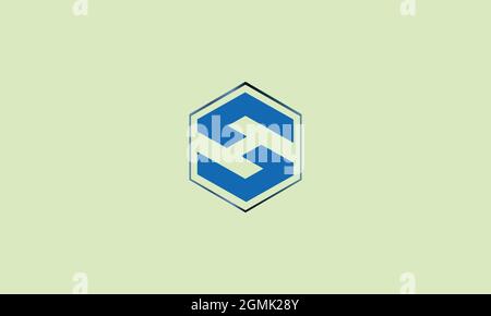 LOGO LETTRE H AVEC CACHE D'ESPACE NÉGATIF Illustration de Vecteur