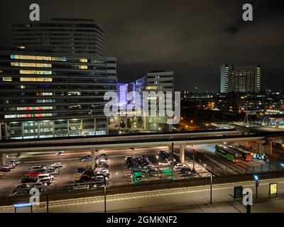 Amsterdam, pays-Bas - septembre 2021 - Sloterdijk Station. Gare et métro. Banque D'Images