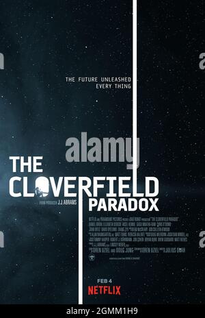 DATE DE SORTIE: 13 avril 2018 TITRE: The Cloverfield Paradox STUDIO: Netflix DIRECTEUR: Julius Onah PLOT: Orbitant une planète au bord de la guerre, les scientifiques testent un dispositif pour résoudre une crise énergétique, et finissent face à face avec une sombre réalité alternative. AVEC: Gugu Mbatha-Raw, David Oyelowo, Daniel Bruhl. (Image de crédit : © Netflix/Entertainment Pictures) Banque D'Images