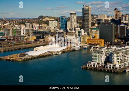 Front de mer d'Auckland, port de Waitamata Banque D'Images