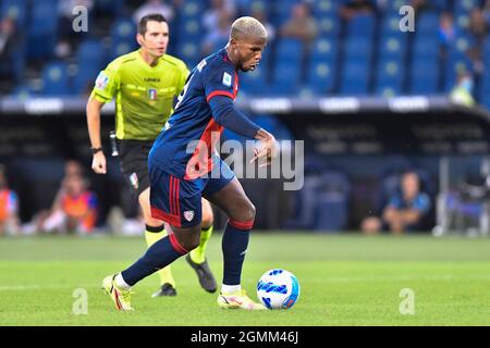 Rome, Italie. 19 septembre 2021. Keita Baldé pendant la quatrième journée du championnat de la série A SS Lazio vs Cagliari Calcio le 19 septembre 2021 au Stadio Olimpico à Rome, Italie (photo de Domenico Cippitelli/Pacific Press) Credit: Pacific Press Media production Corp./Alay Live News Banque D'Images