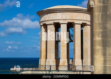 Mémorial de siège de la Seconde Guerre mondiale de la Valette Banque D'Images