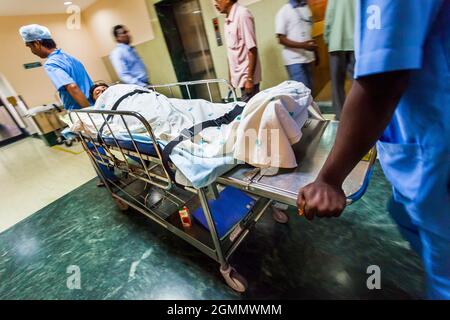 Un hôpital privé à Chennai. Tamil Nadu Inde Banque D'Images